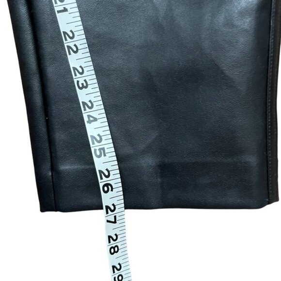 Aritzia Wilfred Ultra High Rise Oracle Faux Leather Pants in Black Women Size 4 - Picture 9 of 12